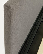 Letto con contenitore Nahiri  160 x 200 grigio