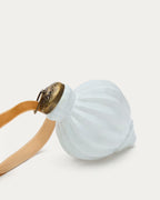 Set di 4 palline di Natale Irlo in vetro riciclato bianco Ø 8 cm