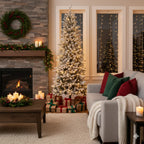 Albero  Slim innevato "LARES" 210 CM