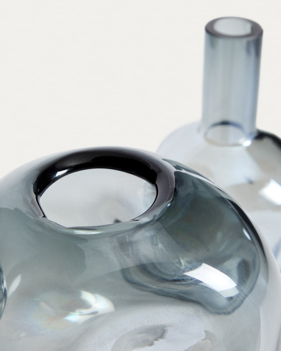 Vaso Olivet in vetro blu 32,5 cm