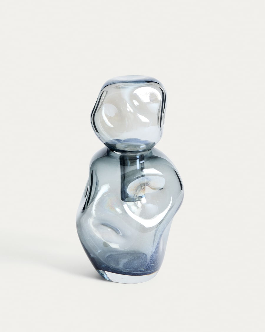 Vaso Olivet in vetro blu 32,5 cm