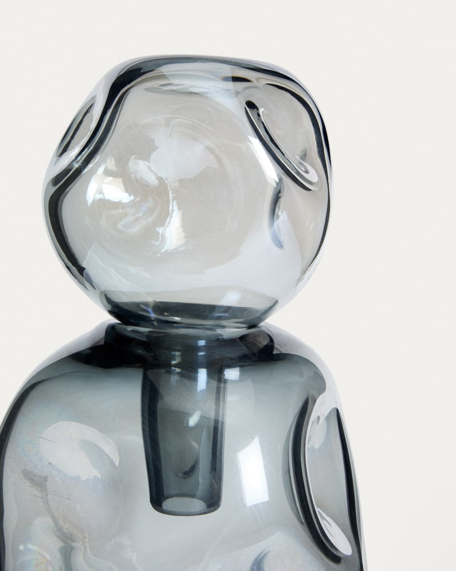 Vaso Olivet in vetro blu 32,5 cm