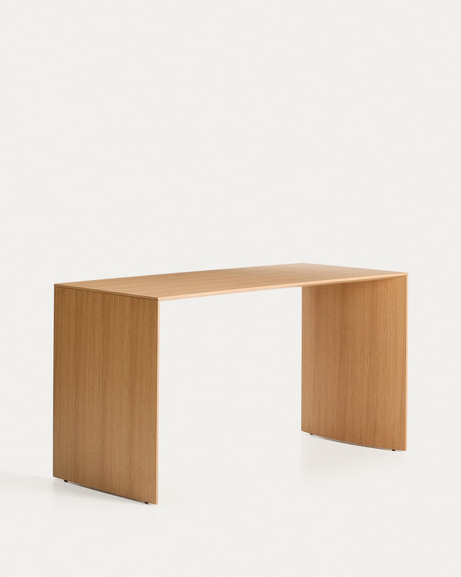 Scrivania Litto in impiallacciato di rovere 140 x 60 cm