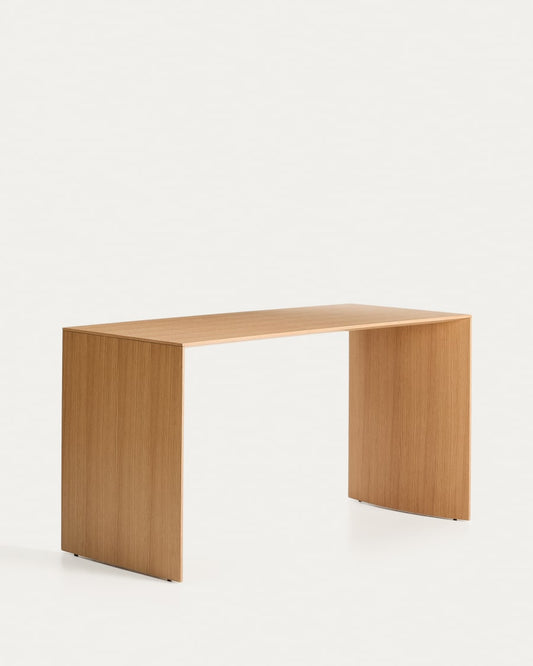 Scrivania Litto in impiallacciato di rovere 140 x 60 cm