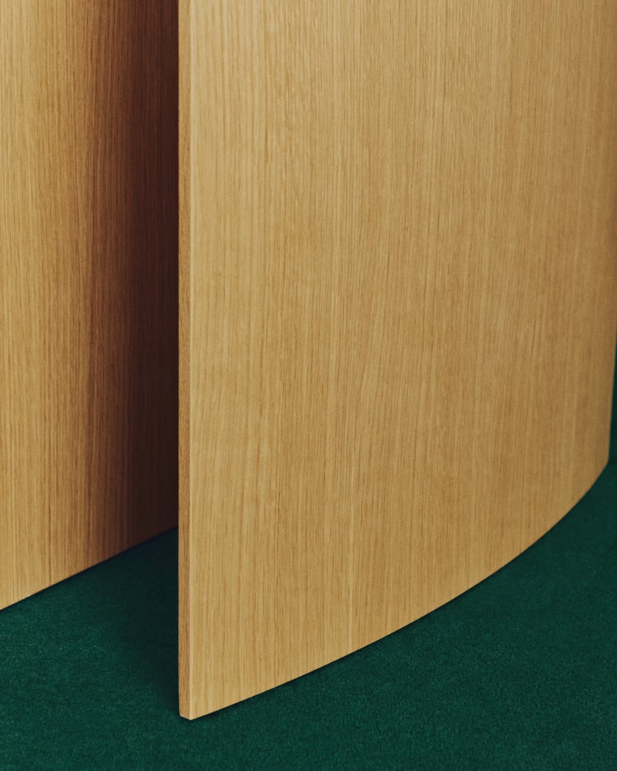 Scrivania Litto in impiallacciato di rovere 140 x 60 cm