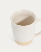 Tazza grande Azir 10x12 cm in ceramica beige