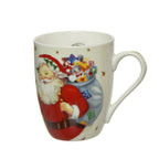 Tazza in ceramica Babbo Natale con sacco per te e caffe da 10 cm