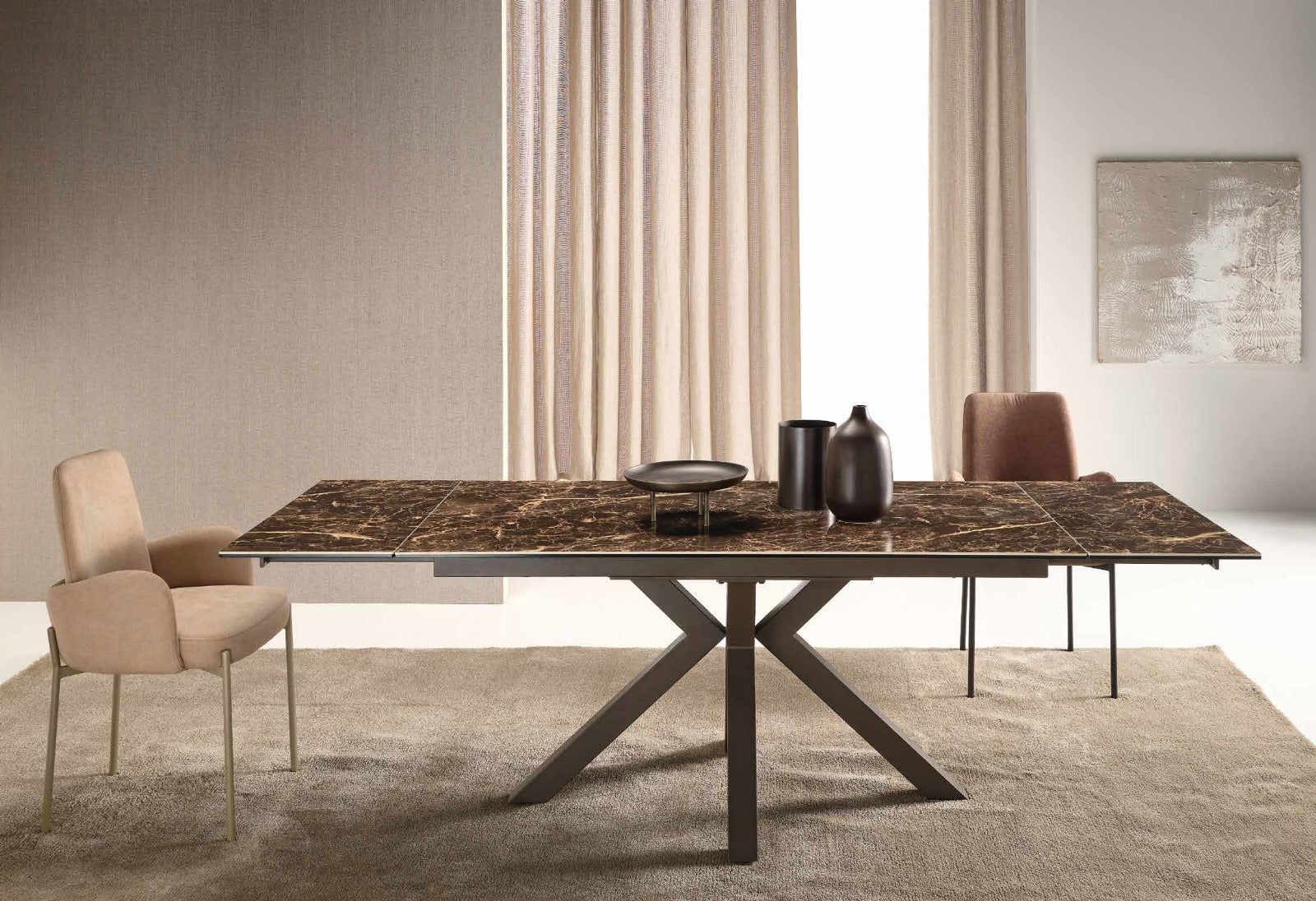 Tavolo JACKY piano effetto marmo