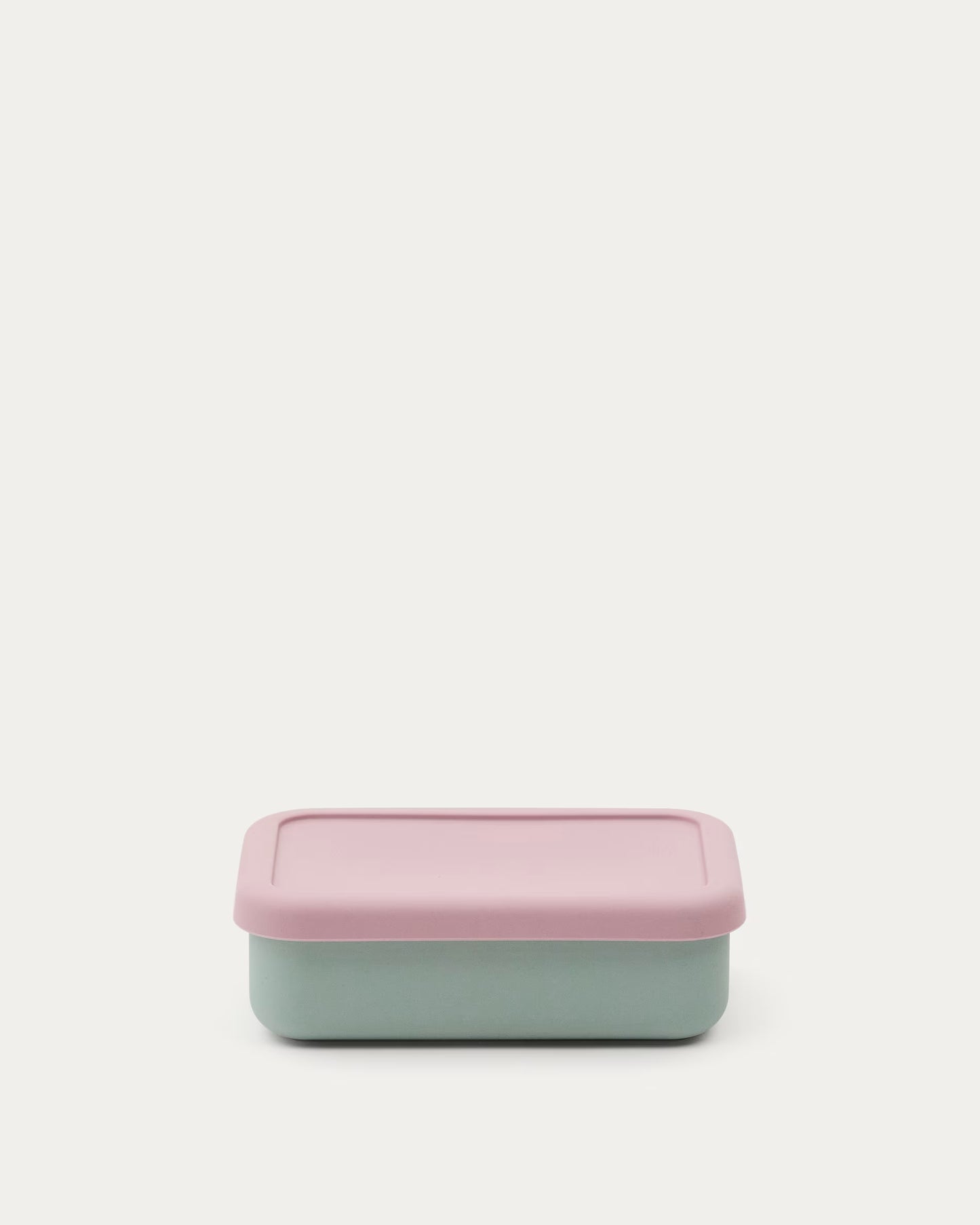 Contenitore Lili in silicone rosa e turchese