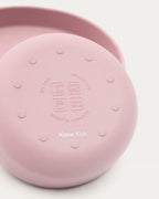 Set Lili piatto e ciotola in silicone rosa