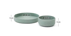 Set Lili piatto e ciotola in silicone turchese
