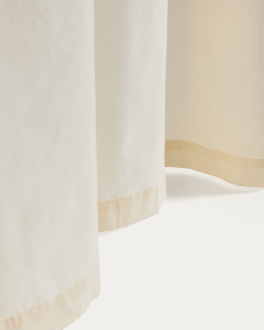 Tenda Zelda 100% cotone bianco e fiocchi multicolori 135 x 270 cm