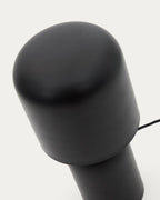 Lampada da tavolo Monze in metallo verniciato nero