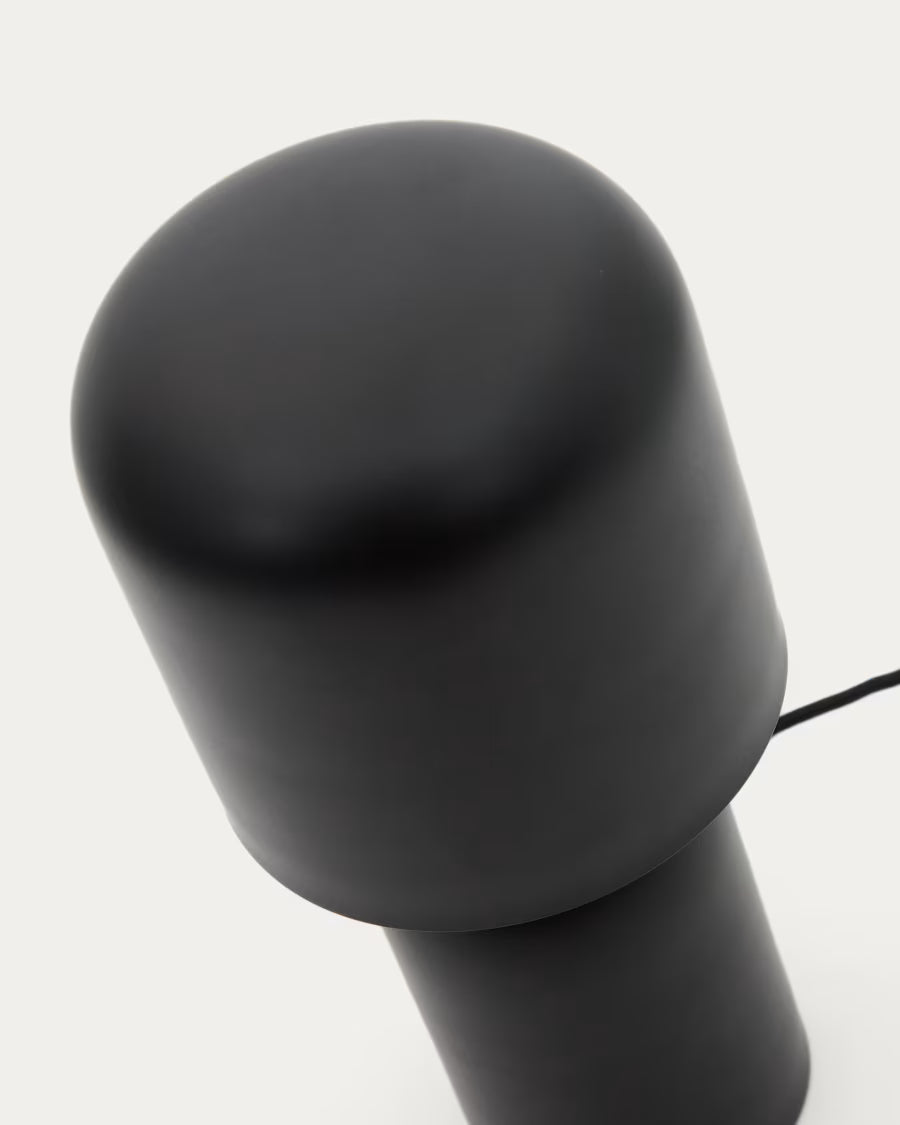 Lampada da tavolo Monze in metallo verniciato nero