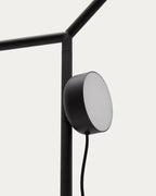 Lampada da terra Orey in metallo nero