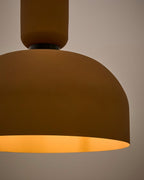 Lampada da soffitto Nibla in metallo effetto terracotta Ø 40 cm