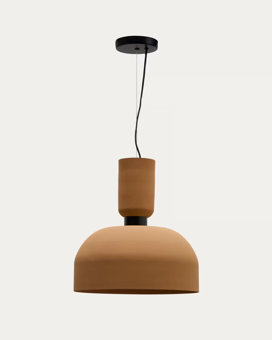Lampada da soffitto Nibla in metallo effetto terracotta Ø 40 cm