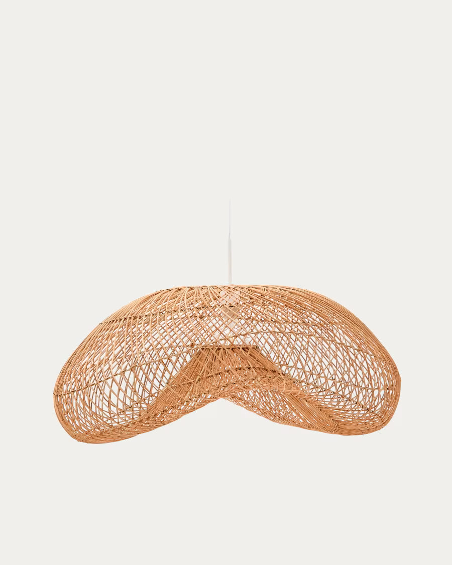 Paralume per la lampada da soffitto Isora in rattan con finitura in tonalità naturale 80 x 35 cm