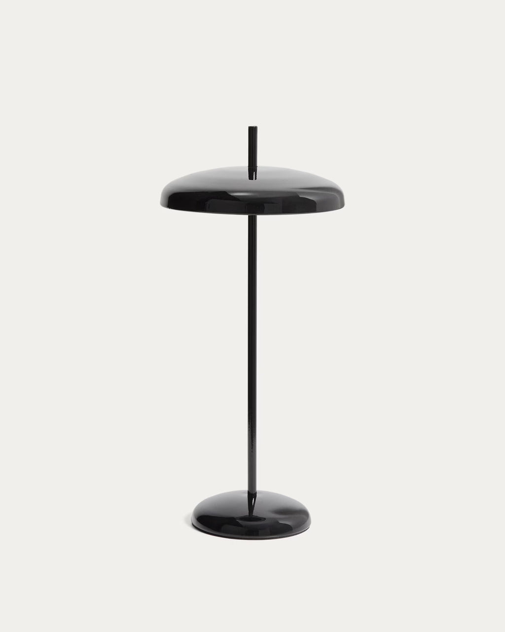 Lampada da tavolo portatile Porte in alluminio nero