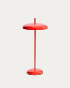 Lampada da tavolo portatile Porte in alluminio rosso