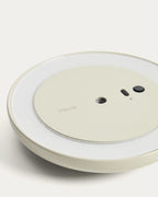 Lampada da tavolo portatile Porte in alluminio grigio chiaro