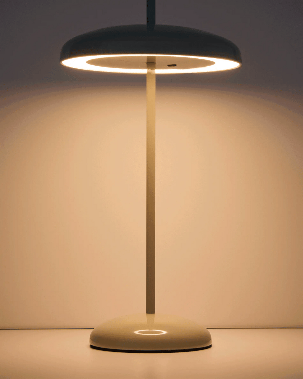 Lampada da tavolo portatile Porte in metallo verde chiaro