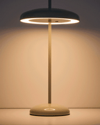 Lampada da tavolo portatile Porte in metallo verde chiaro