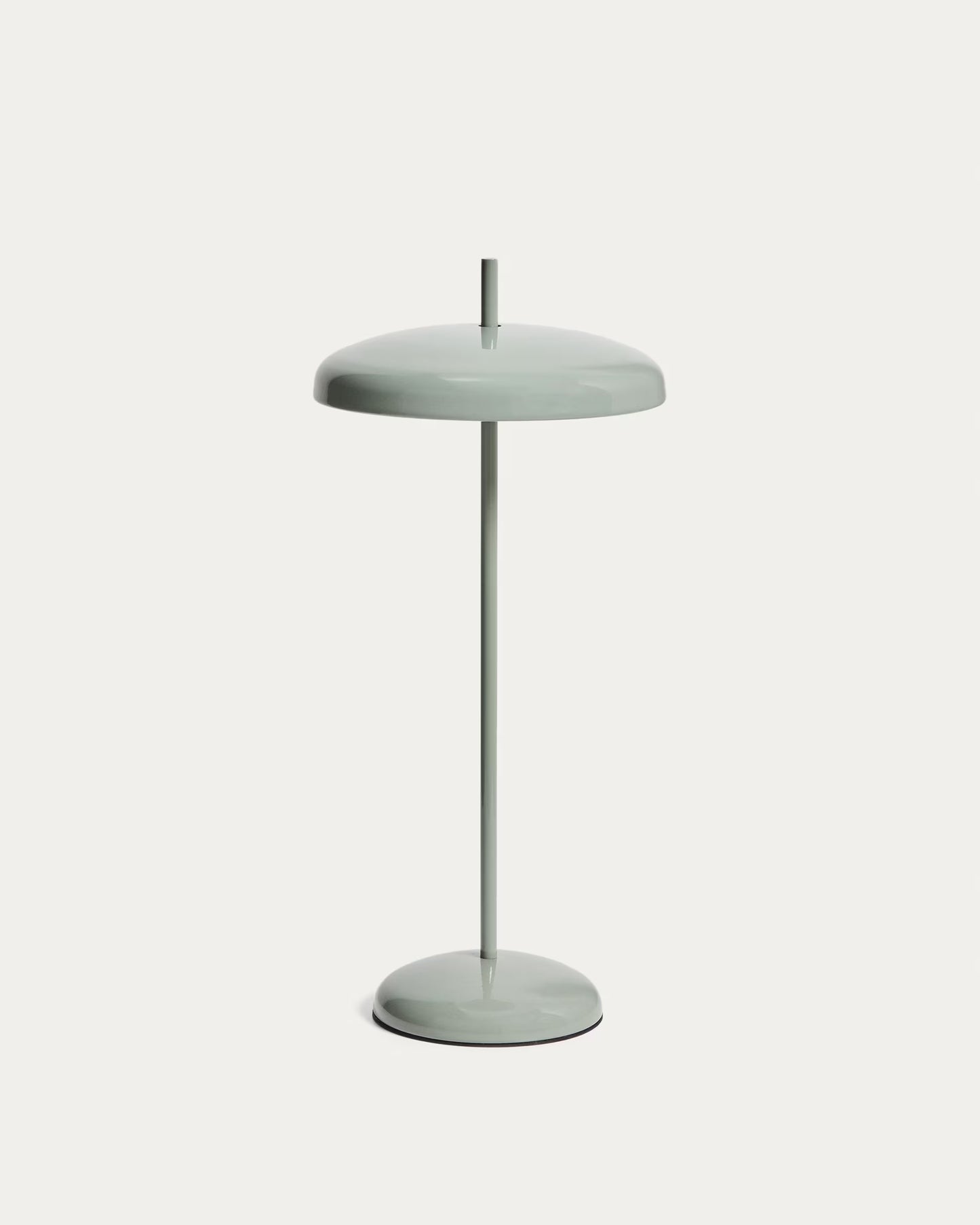 Lampada da tavolo portatile Porte in metallo verde chiaro