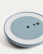 Lampada da tavolo portatile Porte in alluminio blu