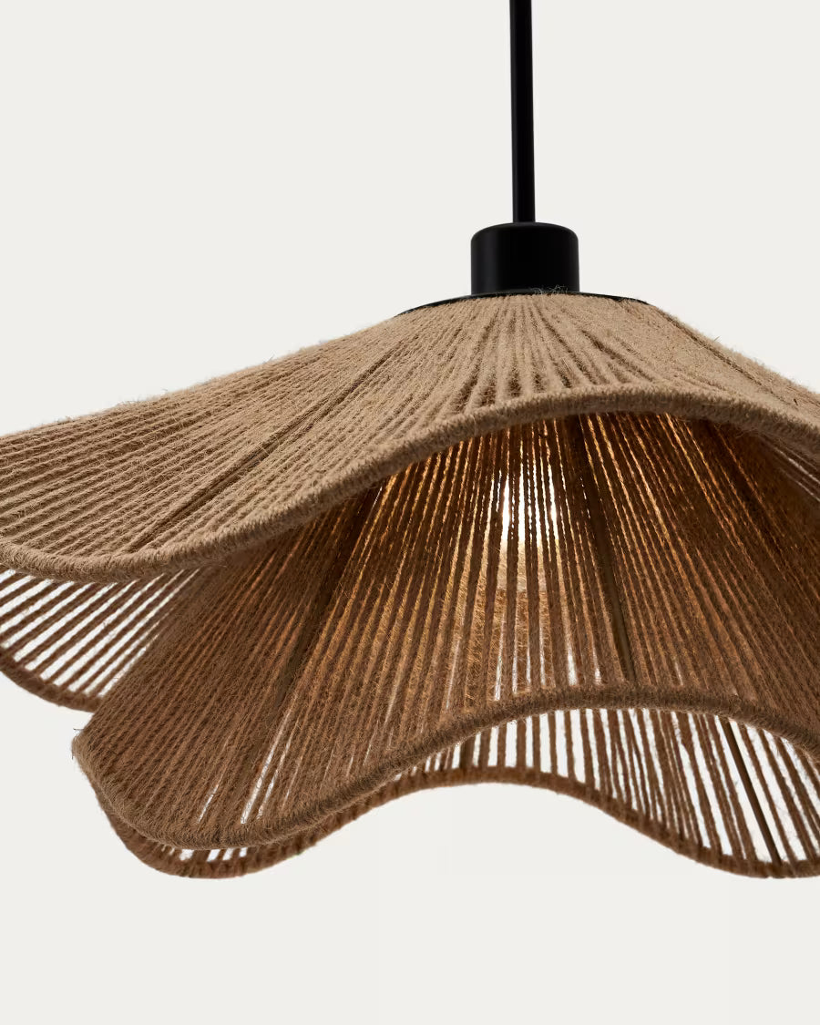 Paralume per lampada da soffitto Pontos in iuta con finitura naturale Ø 50 cm