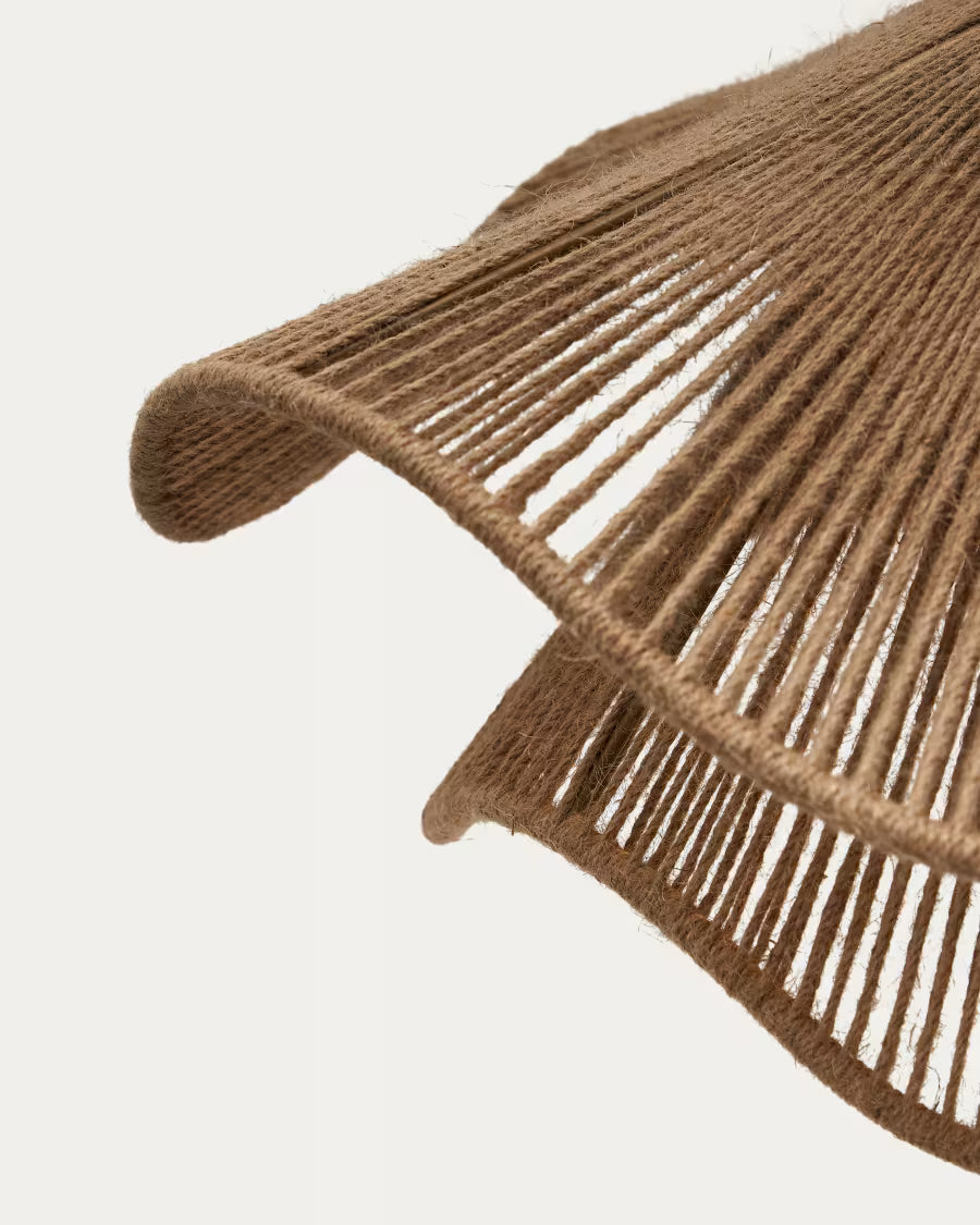 Paralume per lampada da soffitto Pontos in iuta con finitura naturale Ø 50 cm