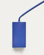 Applique Kally in metallo con finitura verniciata blu