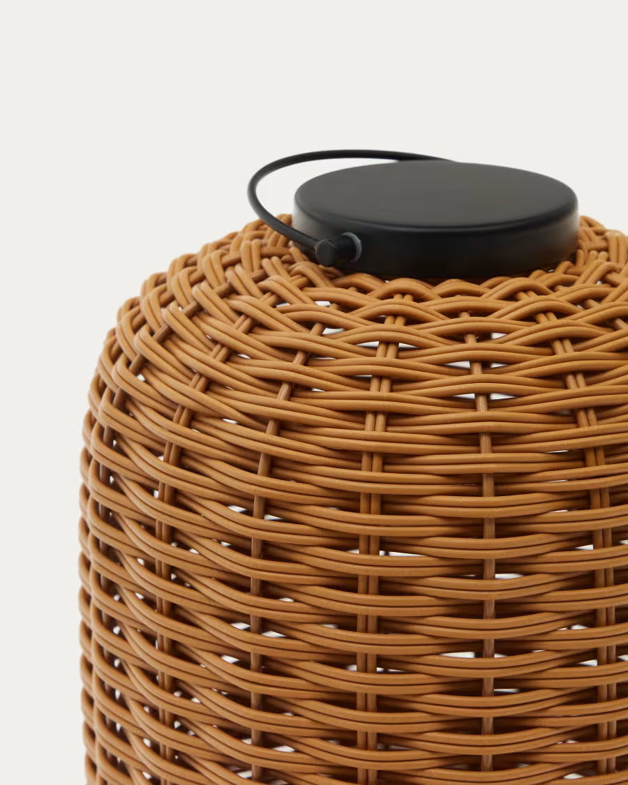 Lampada da tavolo piccola portatile Saranella marrone