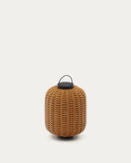 Lampada da tavolo piccola portatile Saranella marrone