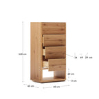 Cassettiera Alguema 4 cassett