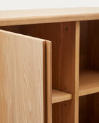 Credenza alta Salaya in compensato di frassino FSC Mix Credit 100 x 134 cm