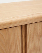 Credenza alta Salaya in compensato di frassino FSC Mix Credit 100 x 134 cm