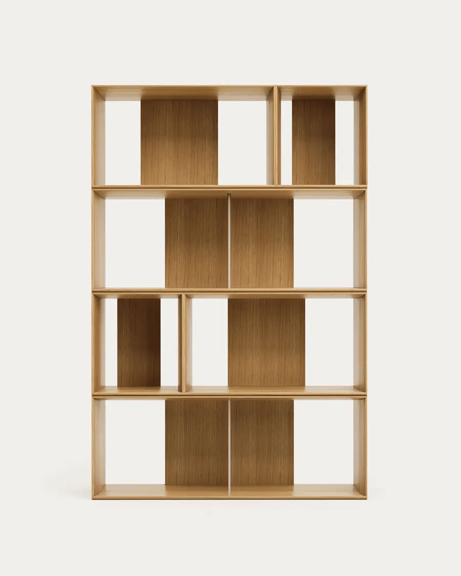 Set Litto di 6 ripiani modulari impiallacciati rovere 101 x 152 cm