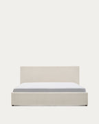 Letto con contenitore Nahiri  160 x 200 cm beige