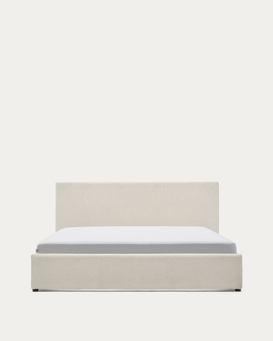 Letto con contenitore Nahiri  160 x 200 cm beige
