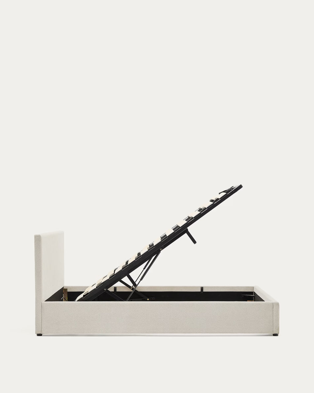 Letto con contenitore Nahiri  160 x 200 cm beige