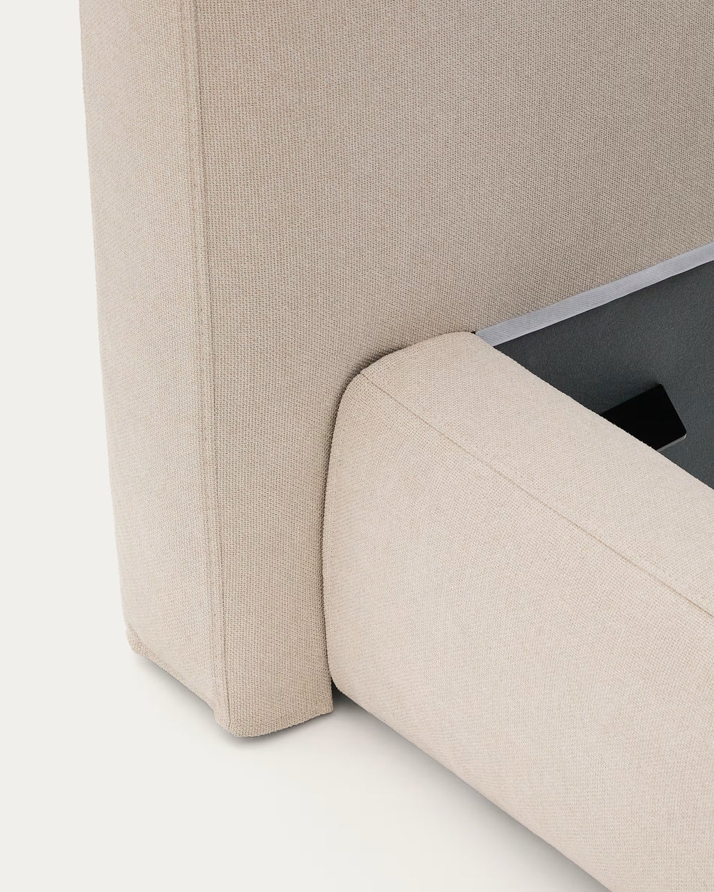 Letto sfoderabile Block beige per materasso 90 x 200 cm FSC Mix Credit