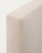 Letto sfoderabile Block beige per materasso 90 x 200 cm FSC Mix Credit