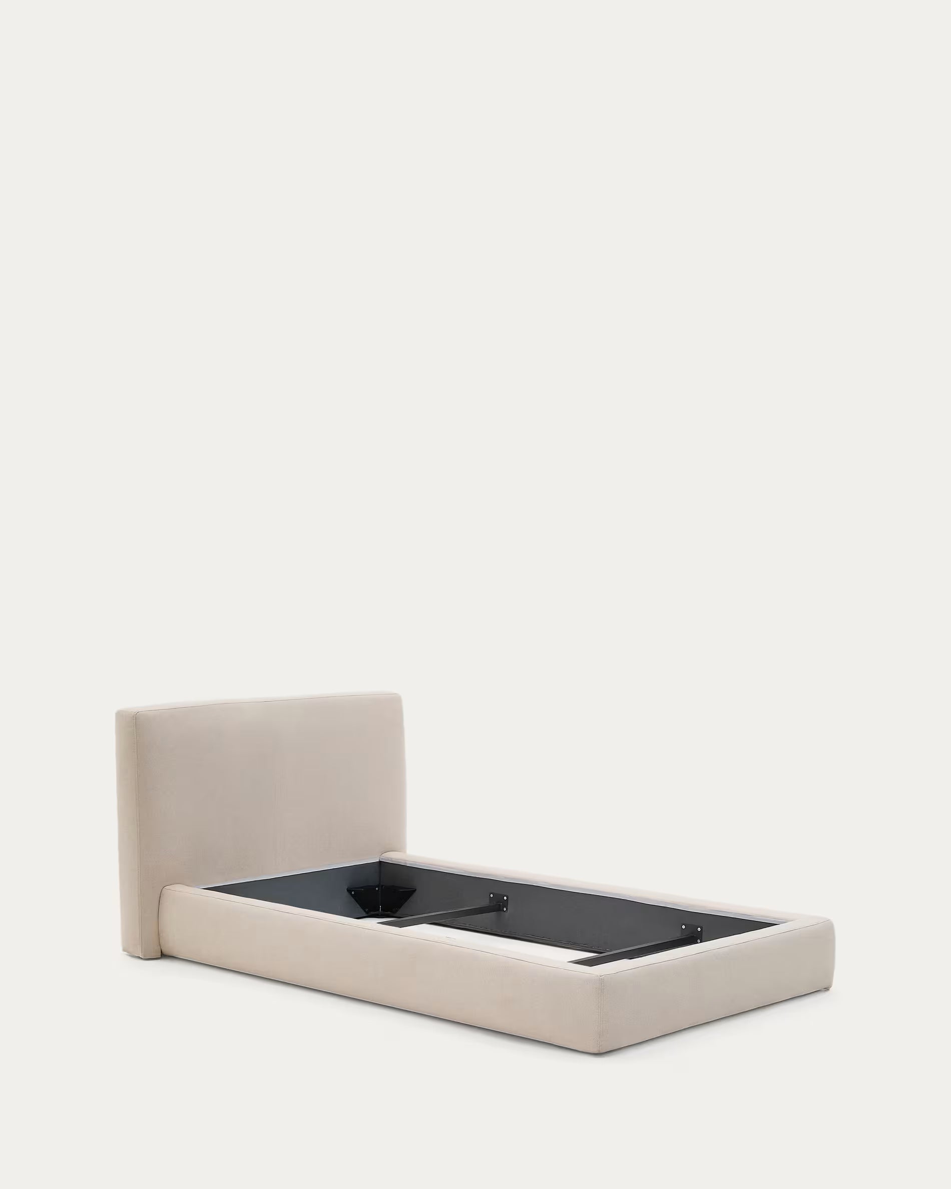 Letto sfoderabile Block beige per materasso 90 x 200 cm FSC Mix Credit