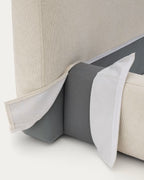 Fodera per letto Blok beige per materassi 90 x 200 cm