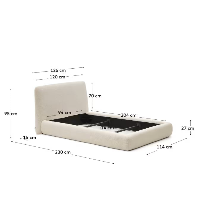 Letto sfoderabile Martina