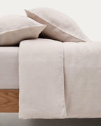 Set Simmel copripiumino e federe di cotone colore grigio per letto 90 cm