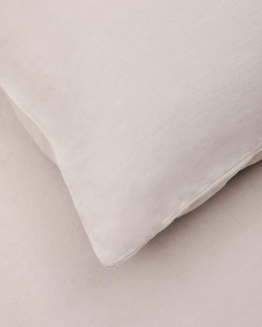Set Simmel copripiumino e federe di cotone colore grigio per letto 90 cm