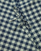 Set Yanil copripiumino, lenzuolo con angoli e federa 100% cotone a quadrati verde e blu 60x120cm