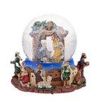 Sfera carillon con natività  h 16,50 cm